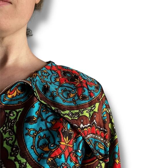 Vintage 60s Psychedelic Lounge Set – Sears RN17573 – Mod Print Size L - Picture 3 of 10